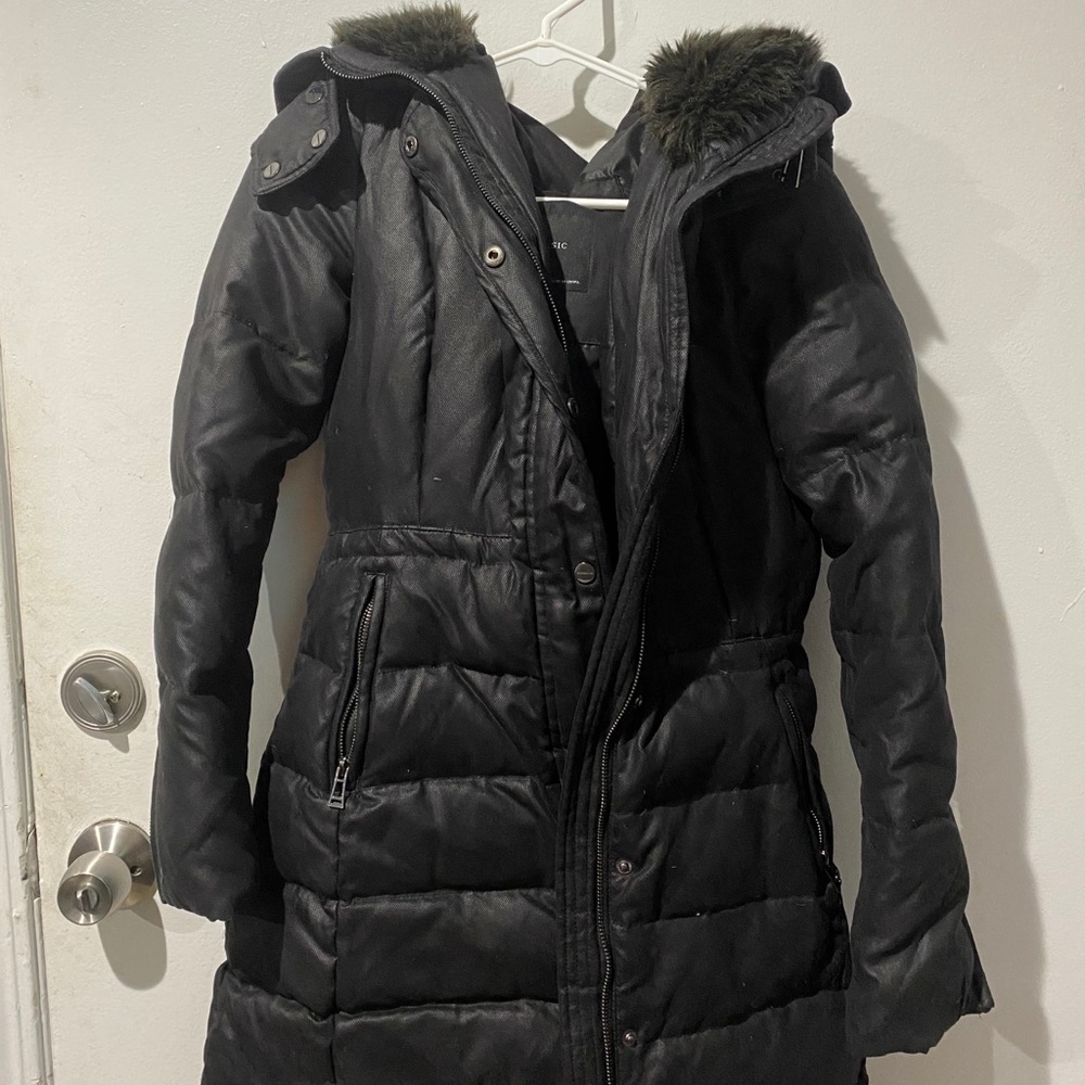 Zara Basic Womens Black Coat